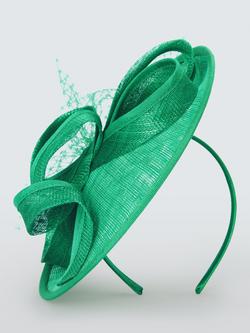 John Lewis Amelie Small Disc Fascinator - view 2, Green