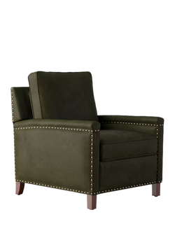 Pottery Barn Tyler Leather Recliner Chair, Vintage Hunter, Vintage Hunter