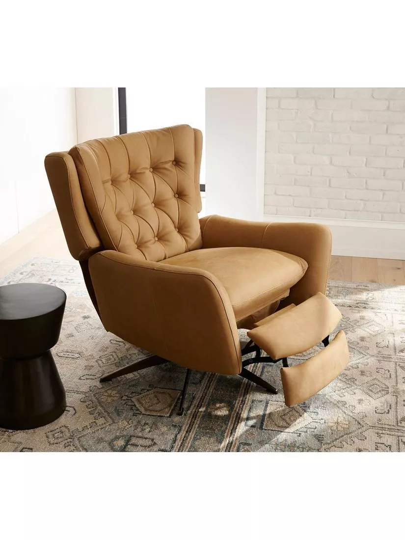 Leather Recliner Pottery Barn Wells Chair Review Furniture Wells