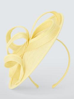 John Lewis Amelie Small Disc Fascinator - view 2, Yellow