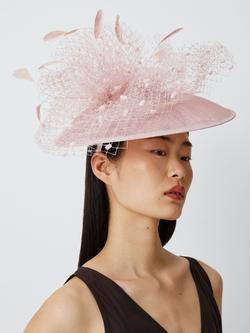 Snoxells Sabrina Medium Disc Fascinator, Light Pink, Light Pink