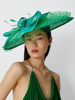 Snoxells Sadie Large Disc Hat, Green, Green