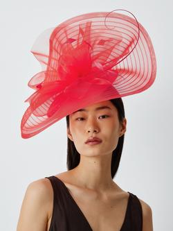 Snoxells Scarlett Medium Disc Fascinator, Red, Red