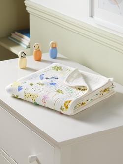John Lewis Eden Safari Muslin Blanket, Multi - view 2, Multi