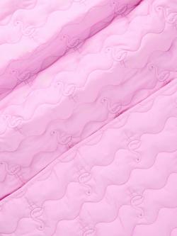 John Lewis Eden Safari Quilted Blanket, Pink - view 2, Pink