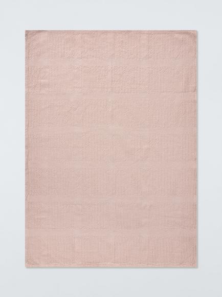 John Lewis Essential Cellular Blanket, Pink, Pink