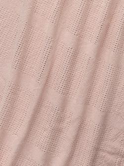 John Lewis Essential Cellular Blanket, Pink - view 2, Pink