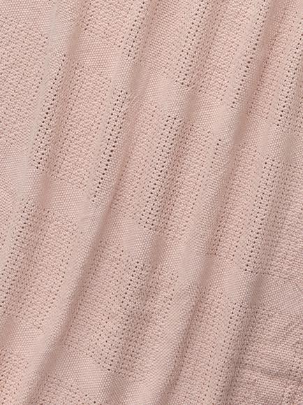 John Lewis Essential Cellular Blanket, Pink - view 2, Pink