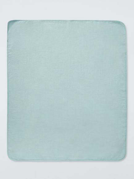 John Lewis Waves Muslin Blanket - view 2, Multi