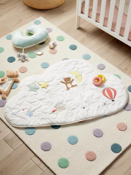 John Lewis Daydream Cloud Playmat - view 2, Natural