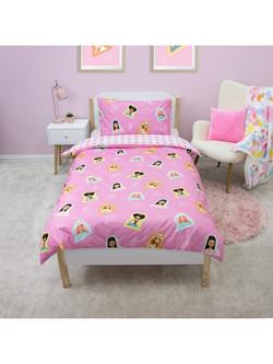 Brand Threads Barbie Reversible Duvet Cover & Pillowcase Set, Single, Multi