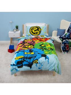LEGO LEGO Ninjago Reversible Duvet Cover & Pillowcase Set, Single, Multi