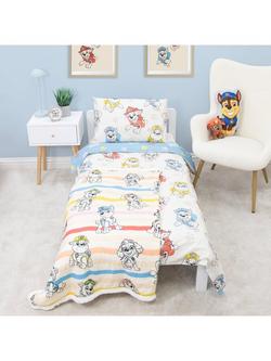 Paw Patrol Reversible Duvet Cover & Pillowcase Set, Cotbed - view 2, Multi