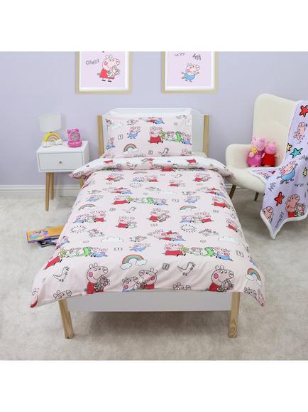 Peppa Pig Reversible Duvet Cover & Pillowcase Set, Single, Multi