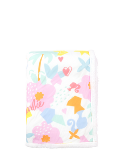 Barbie Sherpa Fleece Blanket, Multi