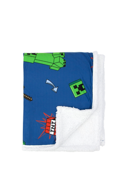 Minecraft Sherpa Fleece Blanket, Multi