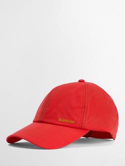 Barbour Mya Baseball Cap, Poppy Red, Red