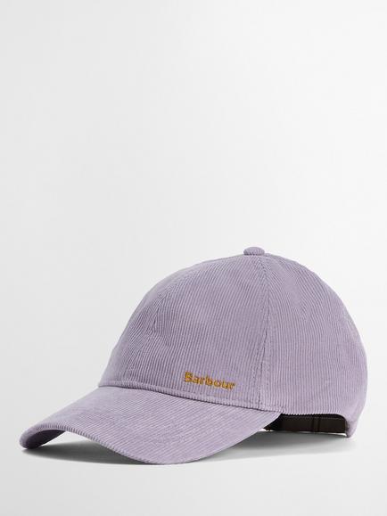 Barbour Oakley Corduroy Baseball Cap, Heather Mist, Purple