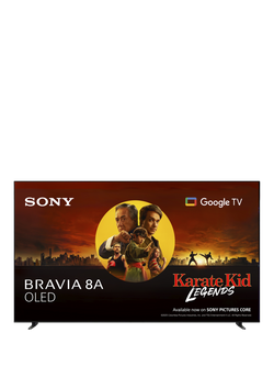 Sony Bravia 8A K55XR8AB (2025) OLED HDR 4K Ultra HD Smart Google TV, 55 inch with Dolby Atmos, Dark Silver, Dark Silver