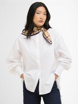 Barbour Mackworth Tartan Scarf, Beige Tattersall - view 2, Beige Tattersall