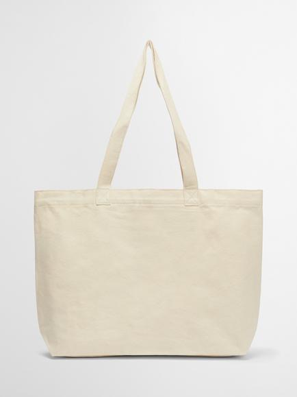 Barbour Varsity Logo Tote Bag, Red Logo - view 2, Red Logo