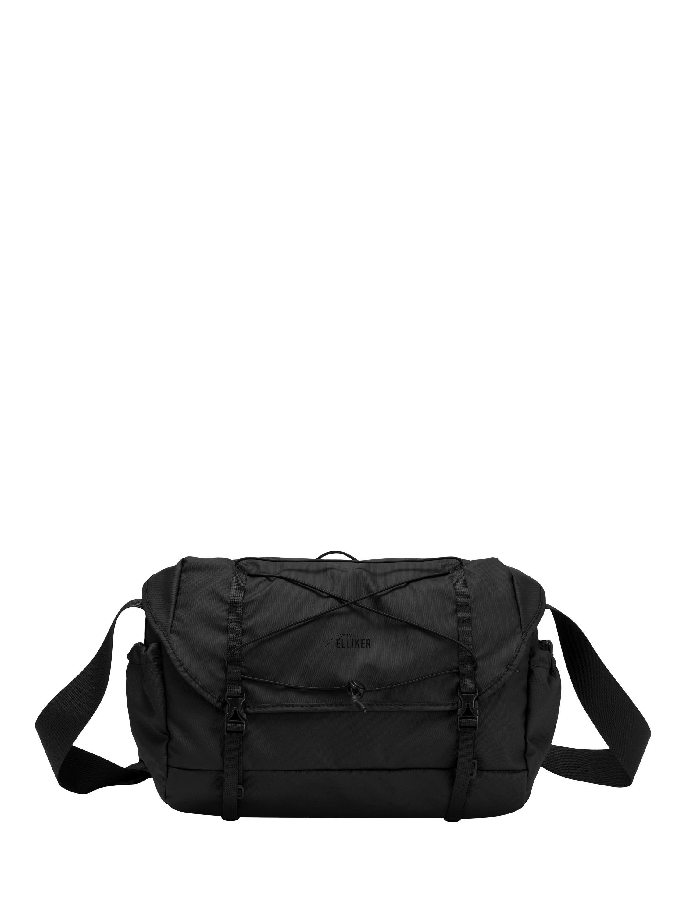Product image 1 of 9, which shows ELLIKER Walden Messenger Bag, Black
