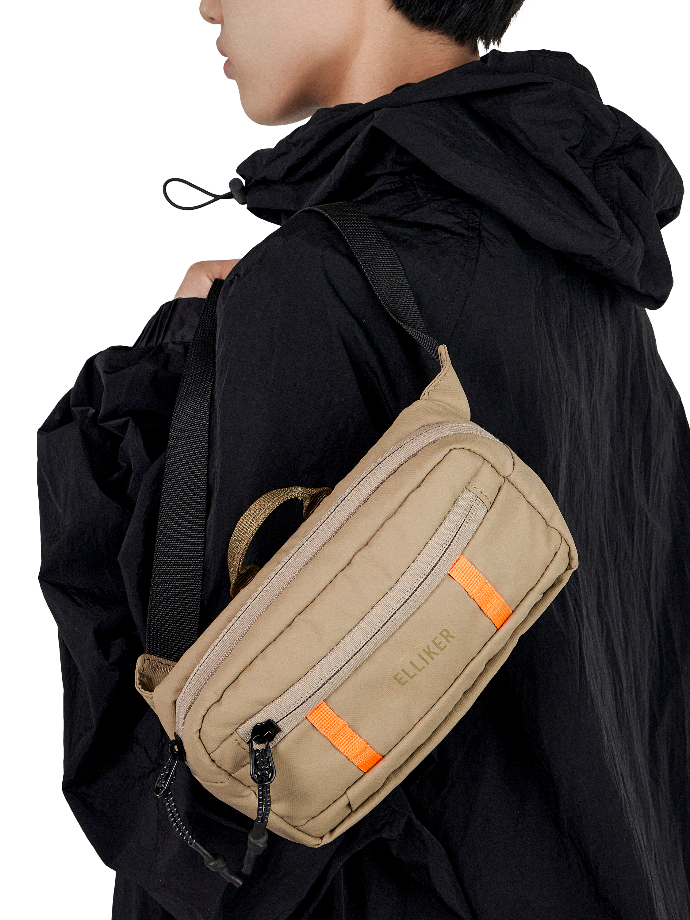 Product image 3 of 11, which shows ELLIKER Semer Sling Bag, 1L, Sand