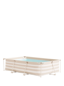 Swim Essentials Stripe Frame Pool, 260cm, Sand, Multi