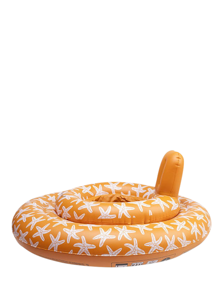 Swim Essentials Baby Sea Star Print Inflatable Float, Soft Orange - view 2, Multi