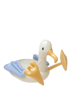 Swim Essentials Sunny Seagull Inflatable Ride-On Float, White/Multi, Multi