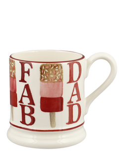 Emma Bridgewater Fab Dad Half Pint Earthenware Mug, 300ml, Multi