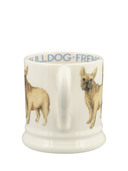 Emma Bridgewater French Bulldog Half Pint Earthenware Mug, 300ml - view 2, Multi