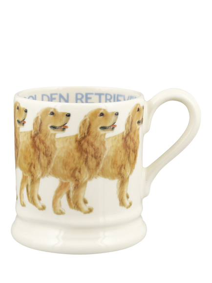 Emma Bridgewater Golden Retriever Half Pint Earthenware Mug, 300ml, Multi