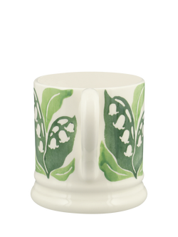Emma Bridgewater Lily of the Valley Earthenware Half Pint Mug, 300ml - view 2, Multi