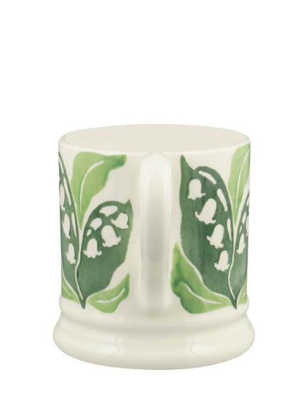 Emma Bridgewater Lily of the Valley Earthenware Half Pint Mug, 300ml - view 2, Multi