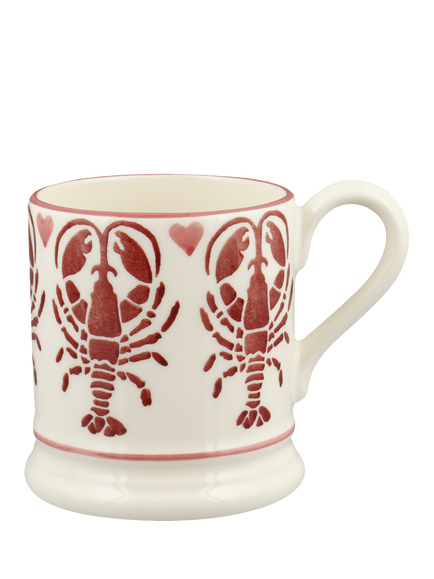 Emma Bridgewater Lobster Half Pint Earthenware Mug, 300ml, Multi