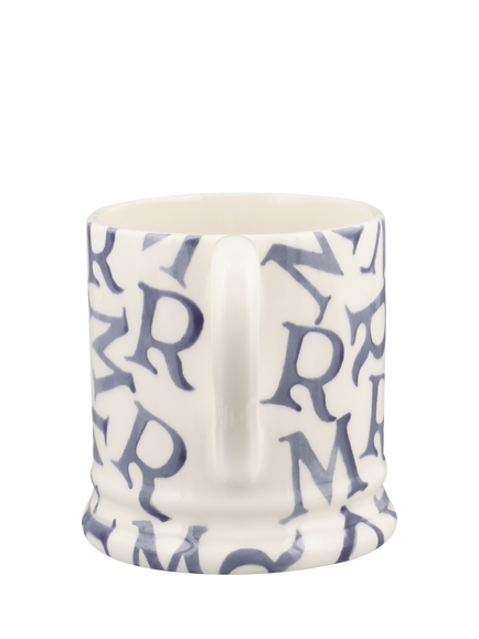 Emma Bridgewater MR Earthenware Half Pint Mug, 300ml, Blue - view 2, Multi