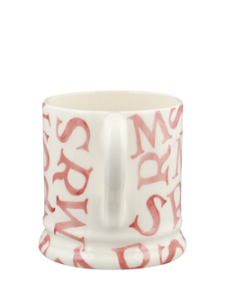 Emma Bridgewater MRS Earthenware Half Pint Mug, 300ml, Pink - view 2, Multi