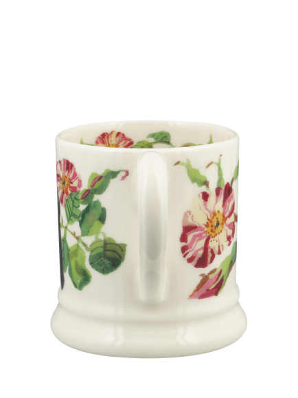 Emma Bridgewater Rosa Mundi Earthenware Half Pint Mug, 300ml - view 2, Multi
