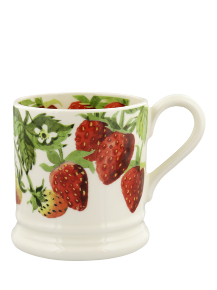 Emma Bridgewater Fruits Strawberries Earthenware Half Pint Mug, 300ml, Multi