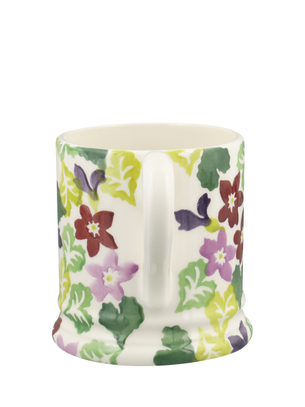 Emma Bridgewater Sweet Violets Earthenware Half Pint Mug, 300ml - view 2, Multi