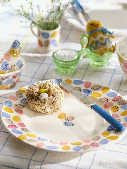 Emma Bridgewater Mini Eggs Earthenware Side Plate, 22cm, Multi - view 2, Mini Eggs
