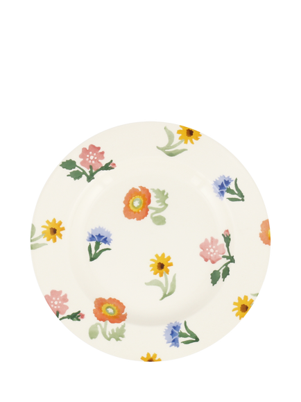 Emma Bridgewater Poppies Pinks Earthenware Tea Plate, 16cm, Multi
