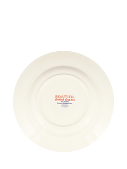 Emma Bridgewater Red & Blue Toast British Beaches Earthenware Dinner Plate, 27cm - view 2, Multi