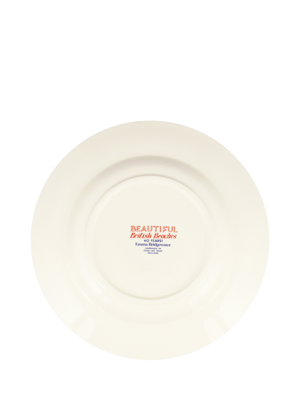 Emma Bridgewater Red & Blue Toast British Beaches Earthenware Dinner Plate, 27cm - view 2, Multi