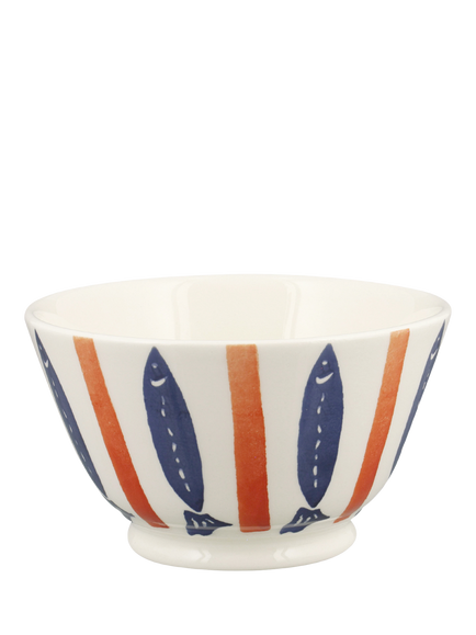 Emma Bridgewater Seafood Stripe Earthenware Small Old Bowl, 12.5cm, Multi