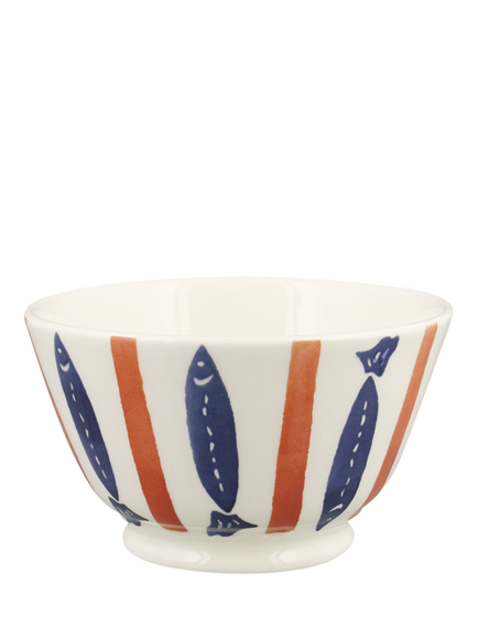 Emma Bridgewater Seafood Stripe Earthenware Small Old Bowl, 12.5cm - view 2, Multi