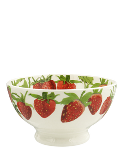 Emma Bridgewater Fruits Strawberries Earthenware French Bowl, 14.5cm - view 2, Multi