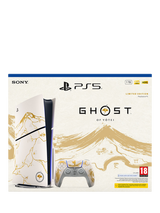 Sony PlayStation 5 (Model Group - Slim) Console with DualSense Controller, Ghost of Yotei Gold Limited Edition Bundle