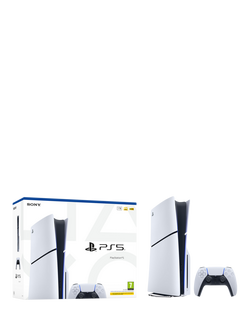 PlayStation 5 (Model Group - Slim) Console with DualSense Controller, White